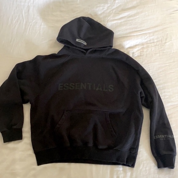 Fear of God Other - Fear of God Black Essentials Silicon Hoodie